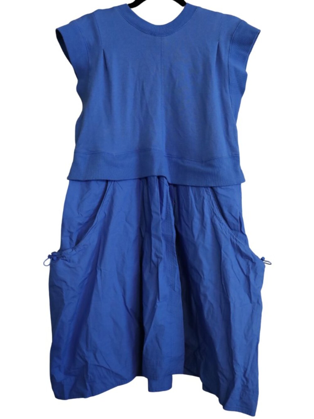 Anthropologie Daily Practice Gardenia Muscle Twofer Mini Dress Blue M